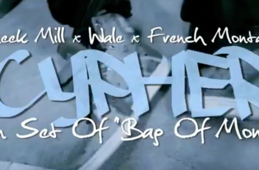 Meek Mill, Wale & French Montana – Freestyle Cypher on the set of “Bag Of Money” (Video)