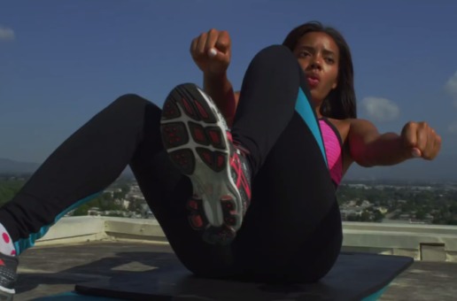 Angela Simmons working out with Trainer Mike T (Video)