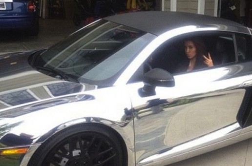 Kim Kardashian New Chrome Audi R8
