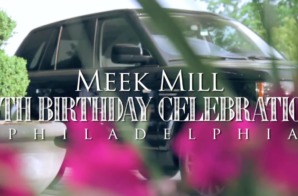 Meek Mill 25th Birthday Celebration in Philadelphia (Gets 2012 Range Rover from Rick Ross) (Video)