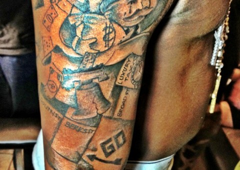 Meek Mill (@MeekMill) Gets A New Tattoo (Tattoo via @TattoosByRandy)