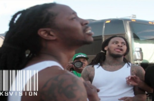 Waka Flocka, 2 Chainz, J. Cole & French Montana Playing Rough House (Basketball) (Video)