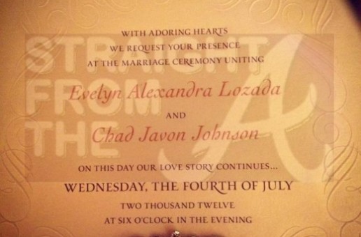 Chad Ochocinco &amp; Evelyn Lozada’s Wedding Invitations