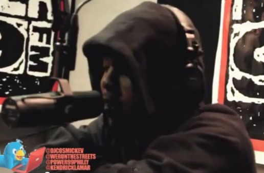 Kendrick Lamar (@KendrickLamar) – @DJCosmicKev Come Up Show Freestyle (Video)