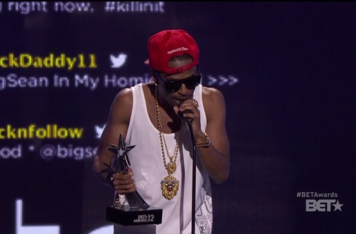 Big Sean wins Best New Artist at the 2012 BET Awards