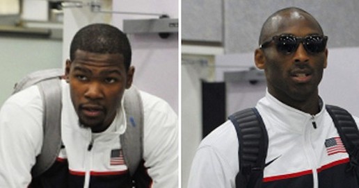 Kobe Bryant x Kevin Durant Arrive At The London Airport Wearing Air Jordans (Photos Inside)