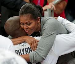 Michelle Obama Hugs Men USA Basketball Team (Video)