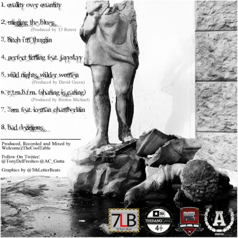 Tracklist Tony Del Freshco (@TonyDelFreshco) and AC Gutta (Ace_Gutta) "Quality.Over.Quantity" (MixTape) (@HHRFD)  