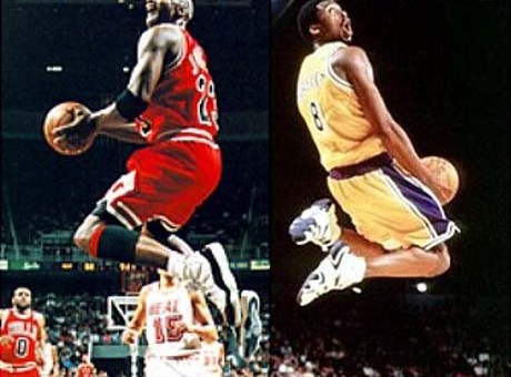 Kobe Bryant vs Michael Jordan (Identical Highlights) (Video)