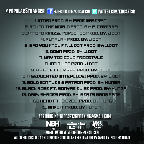 Mel_Carter_Popular_Stranger-back-large Mel Carter (@KidCart3r) - Popular Stranger (Mixtape Review) via @ElevatorMann 