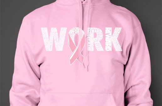 SI4S (@SleepIs4Suckers) Work/Reward (Breast Cancer Awareness Hoodies) (Women)