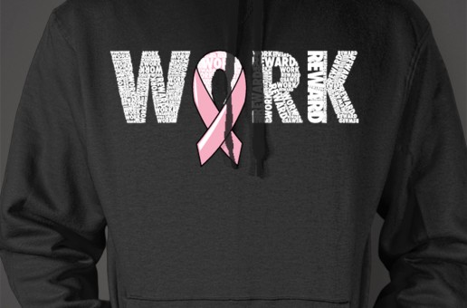 SI4S (@SleepIs4Suckers) Work/Reward Hoodies (Breast Cancer Awareness) (Men)