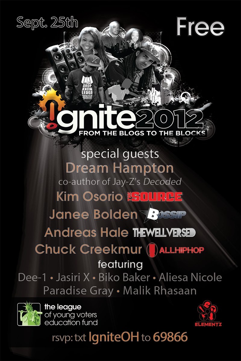 ignitecincy3 #Ignite2012 (Cincinnati) W/ @Dee1Music @BikoBaker @DreamHampton &amp;amp; More (Livestream) Live  