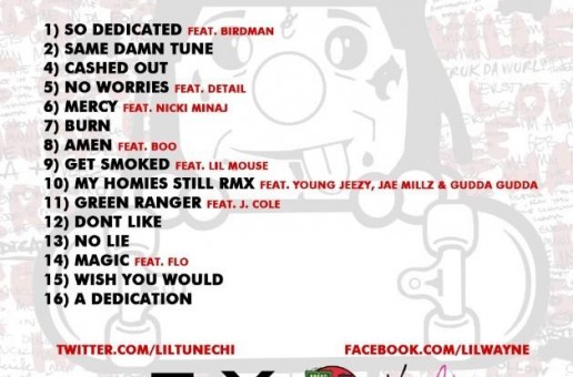 Lil Wayne – Dedication 4 (Mixtape Tracklist) (Hosted by DJ Drama)