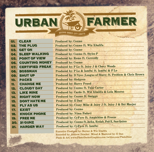 Berner_Urban_Farmer-back-large Berner (@Berner415) - Urban Farmer (Mixtape) 