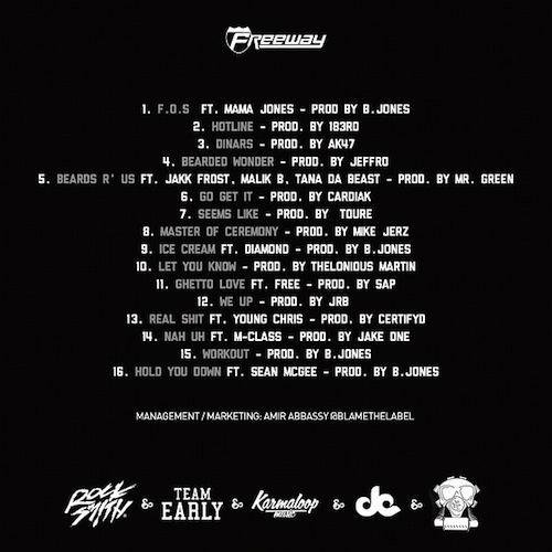 Freedom-Of-Speech-Tracklist Freeway (@PhillyFreezer) - Freedom Of Speech (Mixtape) (Hosted By @DonCannon)  