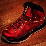 Nike Lebron X (Miami Heat) (Red,Black & Gold)