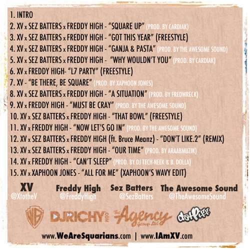 XV_The_Squarians_Squarians_Vol_1-back-large XV (@XtotheV) & The Squarians - Squarians Vol. 1 (Mixtape) (Hosted by @TheRealDJRichy)  