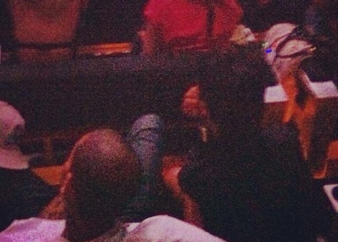 Chris Brown Spotted With His Arm Around Rihanna at Jay-Z’s Barclays Show