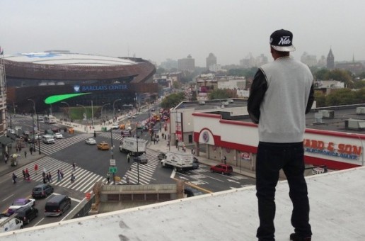 Jay-Z Looks At The Barclays Center From His Old Stash Spot (560 State Street) (Photo)