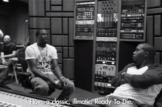 Meek Mill & Nas In The Studio Recording "Maybach Curtains" (Video)