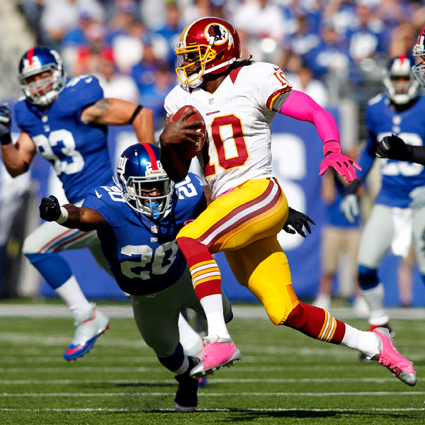 RG3 MNF: New York Giants Vs. Washington Redskins Predictions  