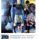 Chris Brown Comments On Kanye West Wearing A Skirt