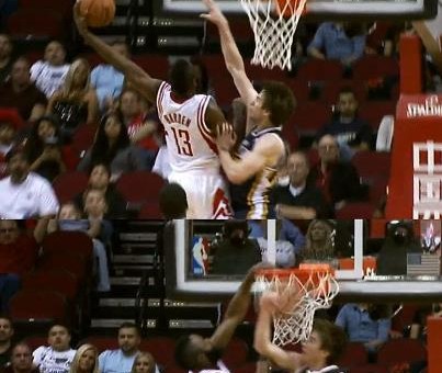 James Harden Posterizes Gordon Hayward (Video)