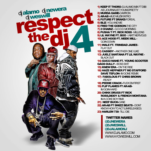 dj-alamo-dj-era-dj-wes-respect-dj-4-mixtape-HHS1987-2013 DJ Alamo x DJ New Era x DJ Wes Will - Respect The DJ 4 (Mixtape)  