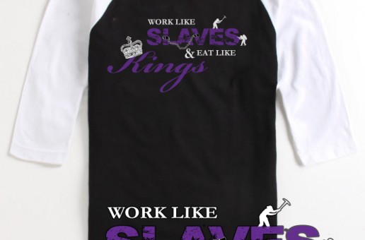 Sleep Is 4 Suckers (@SleepIs4Suckers) (@Si4S) – Work Like Slaves, Eat Like Kings (Baseball Tee)