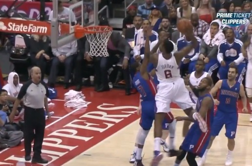 [DUNK OF THE YEAR] DeAndre Jordan One Hand Alley Oop Dunk over Brandon Knight (Video)