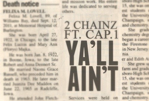 2 Chainz x Cap 1 – Ya’ll Ain’t (Prod by @M16Beats)