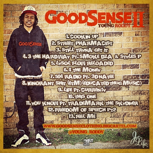 Young_Roddy_Good_Sense_2-back-large Young Roddy (@Young_Roddy) - Good Sense 2 (Mixtape)  
