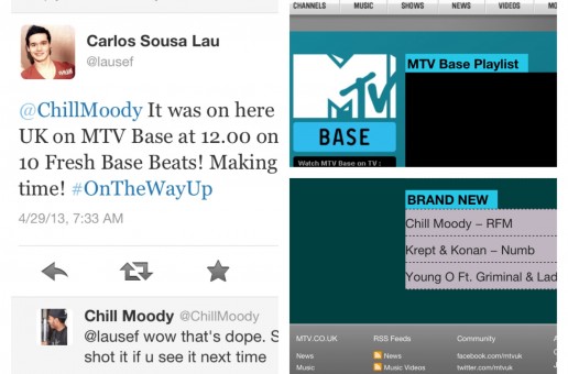 Chill Moody Makes International TV Debut on MTV UK/ MTV Base (UK, France, S. Africa, Kenya & more)