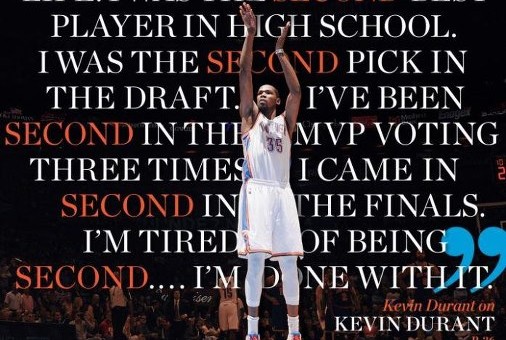 Kevin Durant’s New Sports Illustrated Cover & He Is Tired of Being SECOND!!!