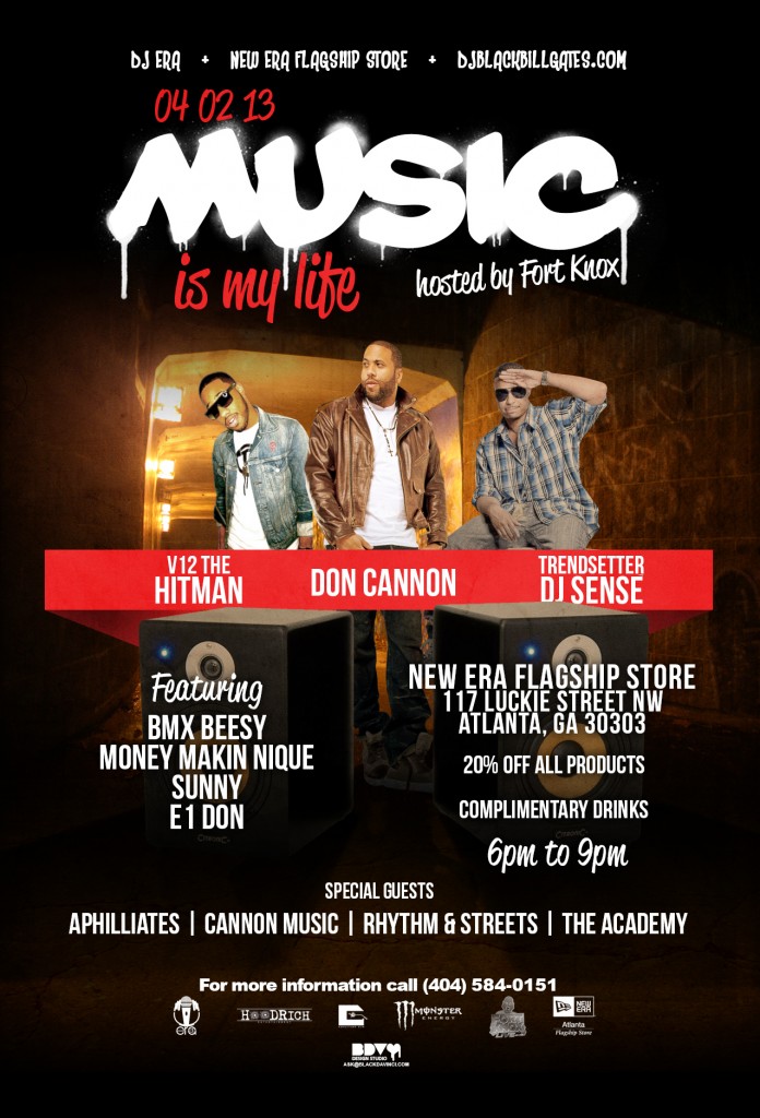 musicismylife-696x1024 Fort Knox (@FortKnoxLive) Presents: Music Is My Life With (@DonCannon, @DJSense, & @V12TheHitman)(ATL)  