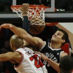 Chicago Bulls High Flyer Taj Gibson Soars Over Brooklyn Nets Forward Kris Humphries (Video)