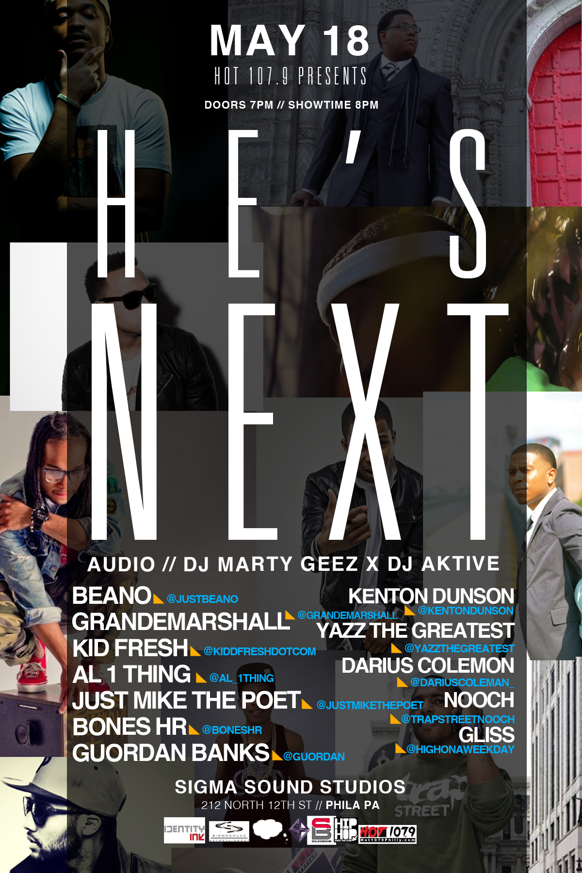 HENEXT Hot 107.9 Presents He's Next (May 18th @ Sigma Sounds)  