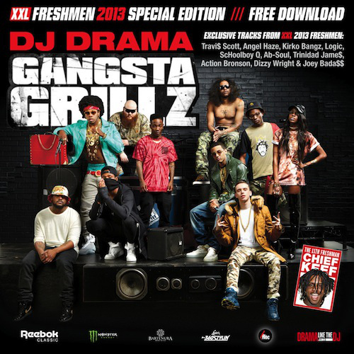 dj-drama-2013-xxl-freshmen-gangsta-grillz-mixtape-cover-HHS1987-2013 DJ Drama - 2013 XXL Freshmen (Gangsta Grillz Mixtape)  