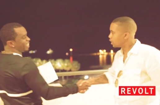 Diddy & Nas in Cannes, France (Video)