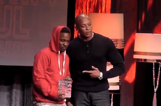 Dr. Dre presents Kendrick Lamar with ASCAP Vanguard Award (Video)