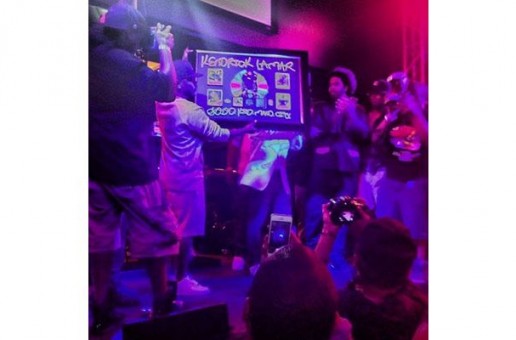 Kendrick Lamar Receives Platinum Plaque For “good kid, m.A.A.d. City” Album