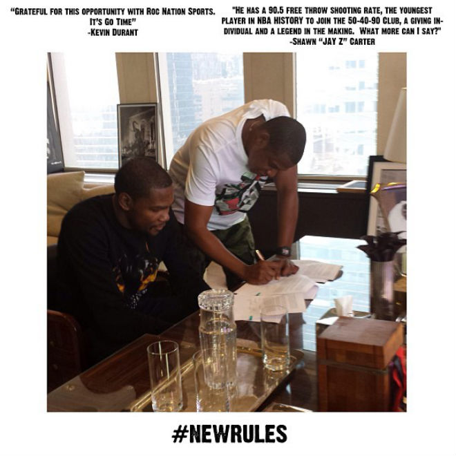 kevin-durant-signs-to-jay-zs-roc-nation-sports-newrules-HHS1987-2013 Kevin Durant Signs to Jay-Z's Roc Nation Sports #NewRules  