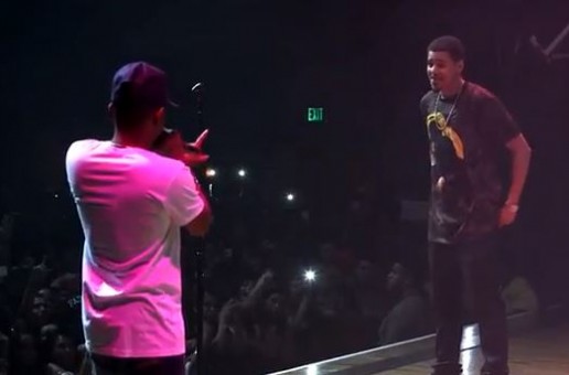 J.Cole Brings Out Kendrick Lamar In Houston (Video)