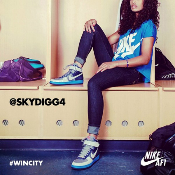 Skylar-Diggins-For-Nike Skylar Diggins Becomes The Spokeswomen For Nike Air Force 1 Downtown 