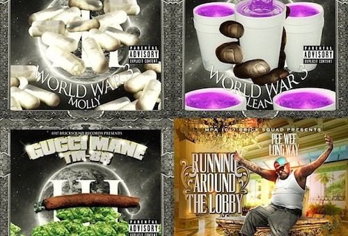 Gucci Mane – World War 3 (Molly, Gas, & Lean) (3 Part Mixtape) (Artwork)