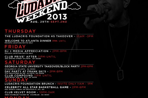 Ludacris x DTP Presents: LudaDay Weekend 2013 (Aug. 29 – Sept.2)