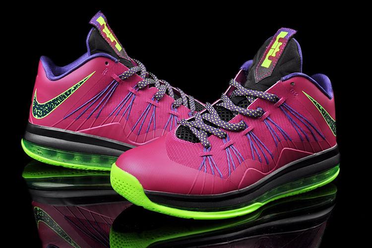 Nike-LeBron-10-Low-Raspberry-Red Nike Lebron X Low (Raspberry) (Release 9-7-13)  