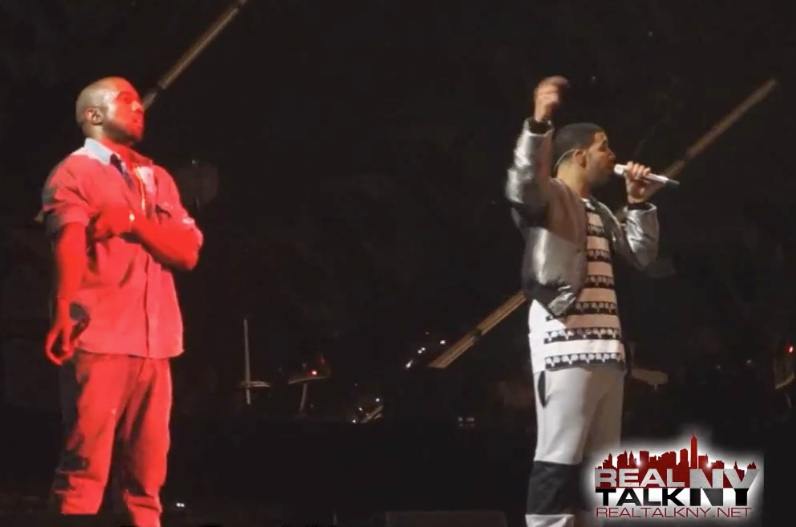 drakekanye-1 Drake Brings Out Kanye West In Toronto At The OVO Fest (Video)  