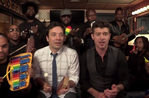 Robin Thicke – Blurred Lines Live w/ The Roots On Jimmy Fallon (Video)